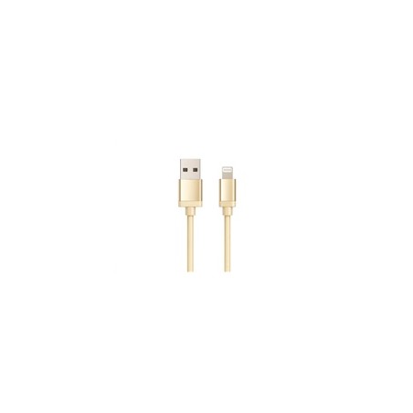 WG - Datový kabel Lightning MFI na USB-A, 1 metr, zlatá