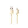 WG - Datový kabel Lightning MFI na USB-A, 1 metr, zlatá