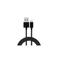 WG - Datový kabel Lightning MFI na USB-A, 2 metry, černá