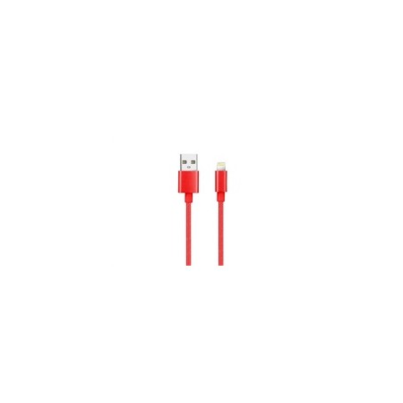 WG - Datový kabel Lightning MFI na USB-A, 1 metr, červená