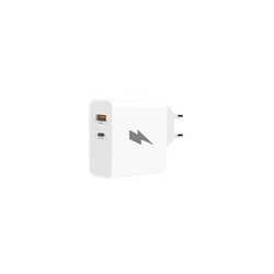 WG - Síťová nabíječka 2x USB, 1x USB-C PD 45 W + 1x USB-A QC3.0 18 W, bílá