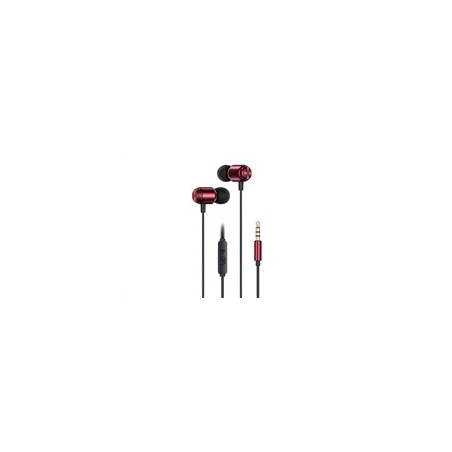 WG - Sluchátka HF stereo 3.5 mm Jack, červená
