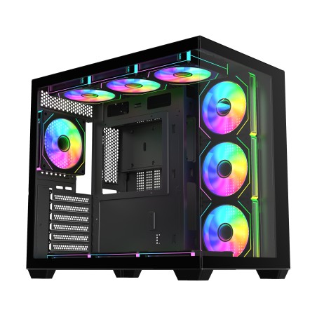 FSP M341-BA/Midi Tower/Transpar./Černá
