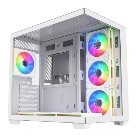 FSP M341-WA/Midi Tower/Transpar./Bílá