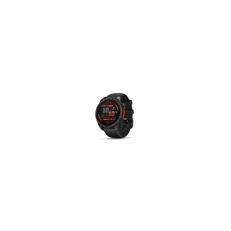 Garmin fenix® 8 – 51 mm, AMOLED, Slate grey a Černý silikonový řemínek, EU