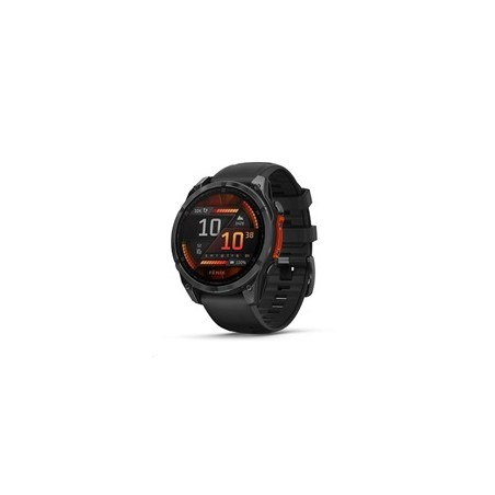 Garmin fenix® 8 – 51 mm, AMOLED, Slate grey a Černý silikonový řemínek, EU