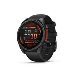 Garmin fenix® 8 – 47 mm, AMOLED, Slate grey a Černý silikonový řemínek, EU