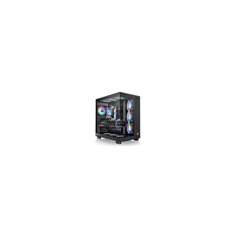 BAZAR THERMALTAKE Case View 380 XL TG ARGB, ATX, Průhledná bočnice, 4x 120mm ARGB Fan, černá POŠKOZENÝ OBAL