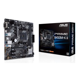 ASUS MB Sc AM4 PRIME B450M-K II, AMD B450, 2xDDR4, 1xHDMI, 1xDVI, 1xVGA, mATX