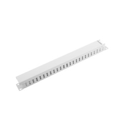 19" Panel pro správu kabelů typ A 1U šedý Lanberg