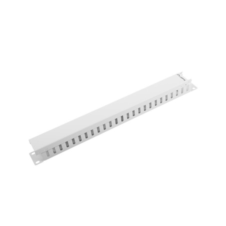 19" Panel pro správu kabelů typ A 1U šedý Lanberg