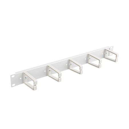 19" PANEL PRO SPRÁVU KABELŮ S 5 PLASTOVÝMI DRŽÁKY AK1202S