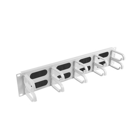 19" PANEL S KARTÁČEM PRO SPRÁVU KABELŮ 10 KROUŽKŮ AK1204S