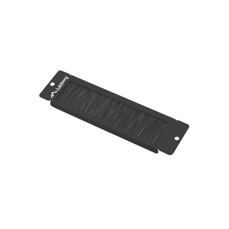 10" KARTÁČOVÝ PANEL PRO VSTUP KABELŮ ČERNÝ LANBER