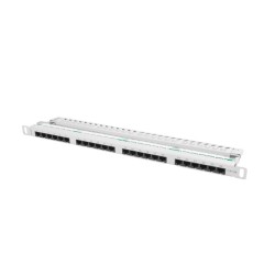PATCH PANEL 24 PORTŮ 0,5U 19?? CAT.5E UTP ŠEDÝ LAN
