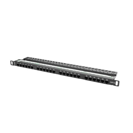 Lanberg Patch Panel 24 portů 0,5U 19?? CAT.5E UTP černý LA