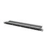 PATCH PANEL 24 PORTŮ 0,5U 19?? CAT.5E UTP ČERNÝ LA