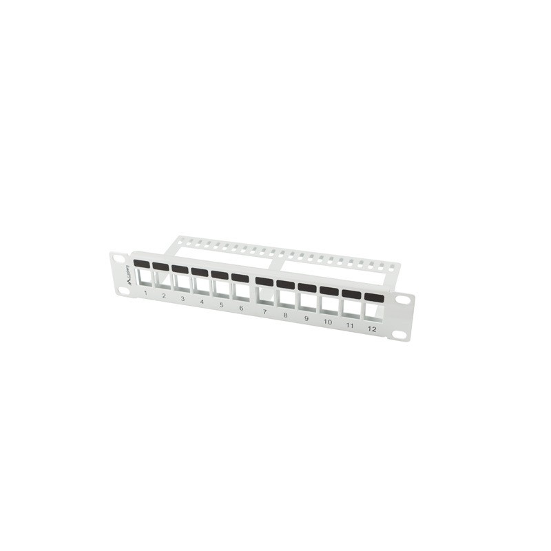 PATCH PANEL 12 PORTŮ 1U S ORGANIZÉREM PRO KEYSTONE PPKS9112S
