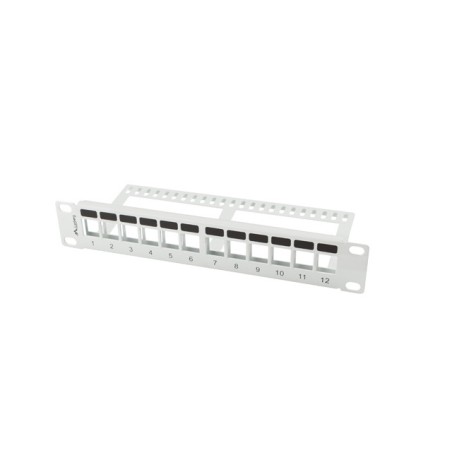 PATCH PANEL 12 PORTŮ 1U S ORGANIZÉREM PRO KEYSTONE PPKS9112S