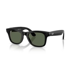 Meta Ray-Ban Gen2 Wayfarer, Black, G15 Green (Large)