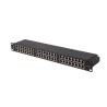 PATCH PANEL 48 PORTŮ 1U 19" CAT.5E FTP STÍNĚNÝ ČERNÝ LANBERG