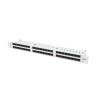 PATCH PANEL 48 PORTŮ 1U 19" CAT.6 UTP ŠEDÝ LANBERG
