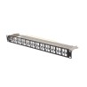 PATCH PANEL PRÁZDNÝ 48 PORTŮ 1U 19" FTP PRO MODULY KEYSTONE ČERNÝ LANBERG