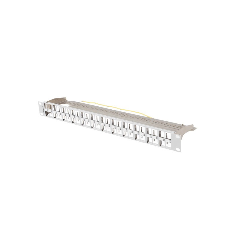 PATCH PANEL PRÁZDNÝ 48 PORTŮ 1U 19" FTP PRO MODULY KEYSTONE ŠEDÝ LANBERG