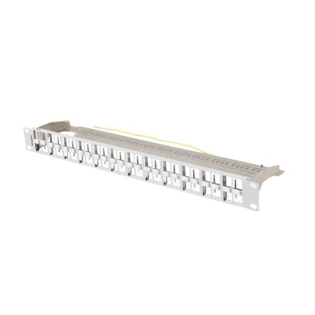 PATCH PANEL PRÁZDNÝ 48 PORTŮ 1U 19" FTP PRO MODULY KEYSTONE ŠEDÝ LANBERG