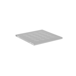 Police pro 19" skříně 600MM šedá Lanberg (1U/480X475MM Nosnost do 120KG, 4BODOVÁ montáž)