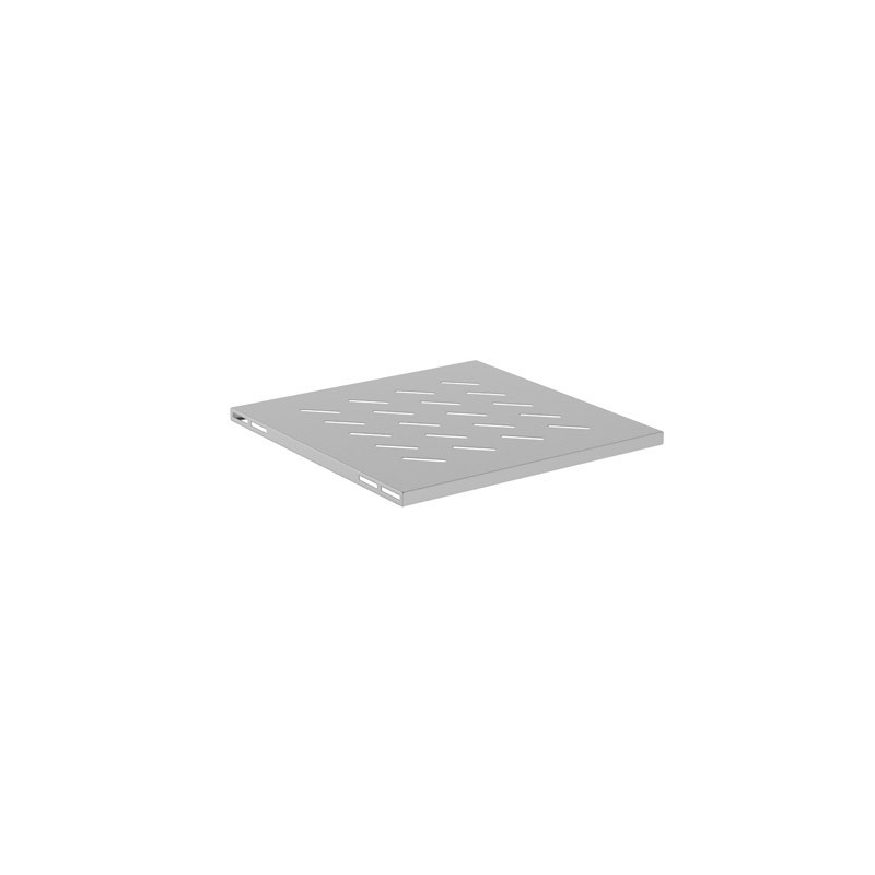 Police pro 19" skříně 600MM šedá Lanberg (1U/480X475MM Nosnost do 120KG, 4BODOVÁ montáž)