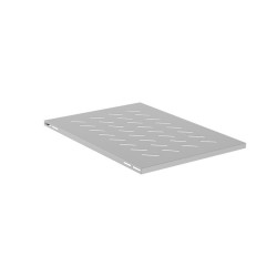 Police pro 19" skříně 800MM šedá Lanberg (1U/480X675MM Nosnost do 120KG, 4BODOVÁ montáž)