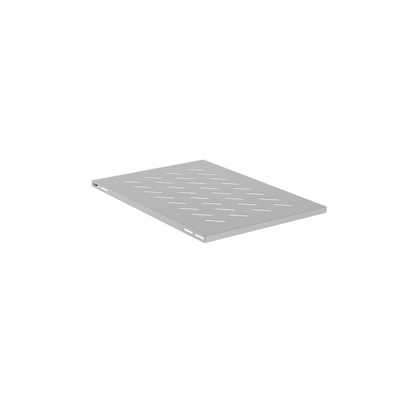 Police pro 19" skříně 800MM šedá Lanberg (1U/480X675MM Nosnost do 120KG, 4BODOVÁ montáž)