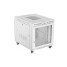 19" Volně stojící racková skříň 15U 800X1000 šedá LCD S perforovanými dveřmi Lanberg (ploché balení)