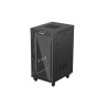 19" Volně stojící racková skříň 22U 600X800 černé skleněné dveře Lanberg (ploché balení) V2