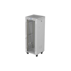 INSTALAČNÍ STOJAN 19" 32U 600X600 ŠEDÉ SKLENĚNÉ DVEŘE LCD LANBERG (FLAT PACK) V2