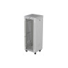 INSTALAČNÍ STOJAN 19" 32U 600X600 ŠEDÉ SKLENĚNÉ DVEŘE LCD LANBERG (FLAT PACK) V2
