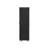 19" Volně stojící racková skříň 42U/600X600 (Flat Pack) se síťovými dveřmi LCD černá Lanberg V2