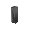 19" Volně stojící racková skříň 42U/600X600 (Flat Pack) S prosklenými dveřmi LCD černá Lanberg V2