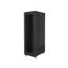 19" Volně stojící racková skříň 42U/800X1000 (Flat Pack) se síťovými dveřmi černá Lanberg