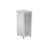 19" Volně stojící racková skříň 42U 800X1000 šedá LCD S perforovanými dveřmi Lanberg (ploché balení)