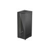 19" Volně stojící racková skříň 47U/800X1000 (Flat Pack) S prosklenými dveřmi černá Lanberg