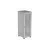 19" Volně stojící racková skříň 47U 800X1000 šedý S perforovanými dveřmi Lanberg (Flat Pack) V2