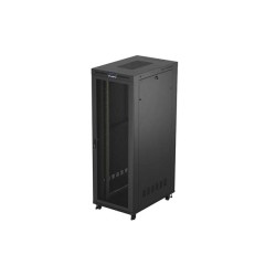 19" Volně stojící racková skříň 47U 800X1200 černý LCD S perforovanými dveřmi Lanberg (Flat Pack) V2