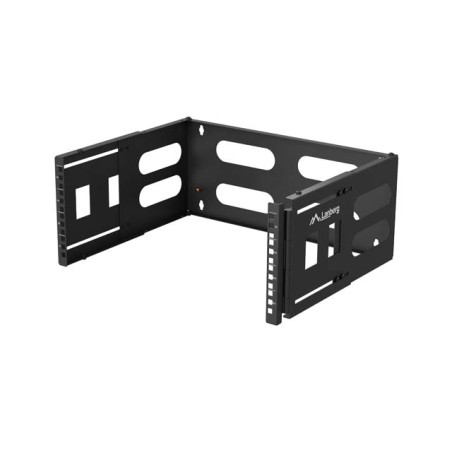 SKLÁDACÍ DRŽÁK PRO MONTÁŽ NA STĚNU 19" 4U 497X400/240 ČERNÝ LANBERG