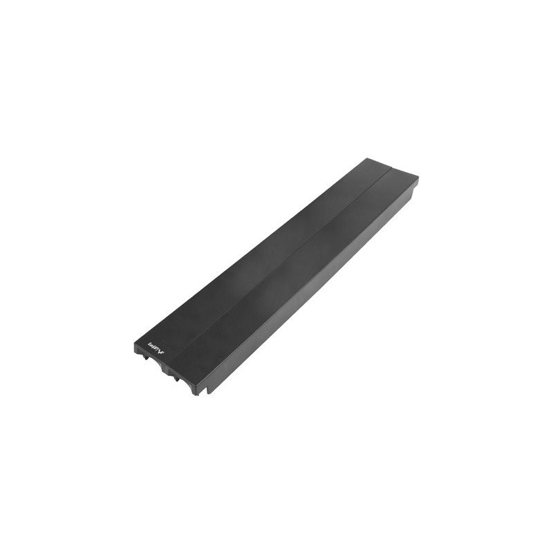 19" plastový rychlomontážní ohnivzdorný zaslepovací Panel 2U černý Lanberg