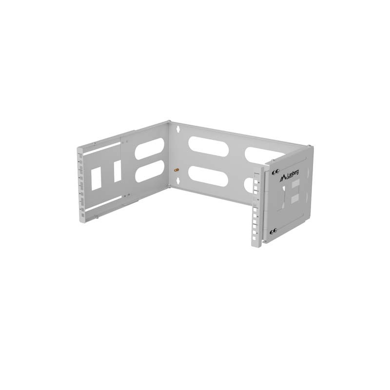 SKLÁDACÍ DRŽÁK PRO MONTÁŽ NA STĚNU 19" 4U 497X400/240 ŠEDÝ LANBERG