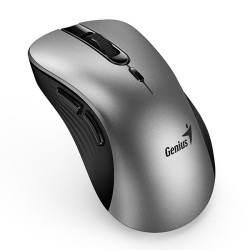 Genius Ergo 8100S AI Myš bezdrátová, stříbrno-černá, 1600DPI