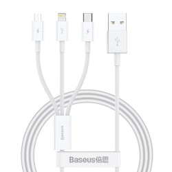 Baseus Superior Series Fast Charging Datový Kabel USB-A - USB-C/microUSB/Lightning 3.5A 0.5m Stellar