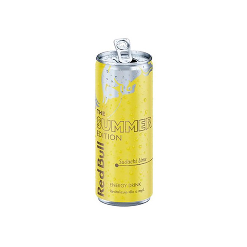 Energy drink, Summer edition, 24ks v kartonu, cena za 1ks, Red Bull sudachi limetka